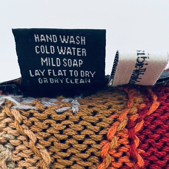 Invisible World 100% Pima Cotton Colorful Paisley Cardigan Sweater Size: L - Picture 4 of 7